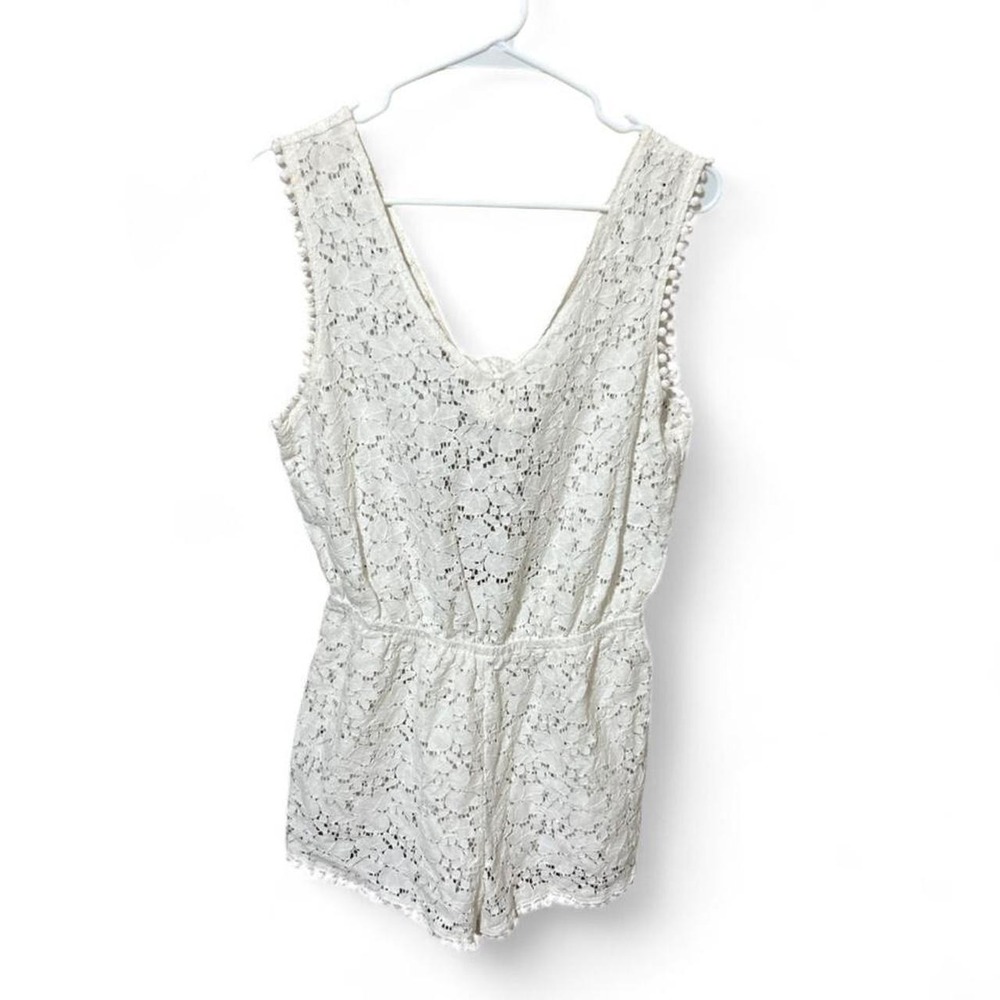 Xhilaration Lace Romper - Large - White